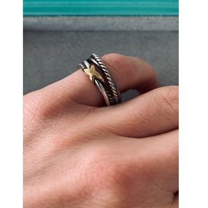 David Yurman X Crossover Ring SZ 6